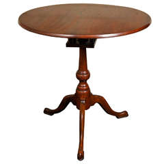 American Chippendale Bird Cage Tea Table